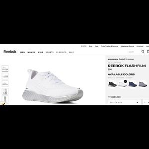 Reebok Men’s Tennis Shoes FlashFilm size 9